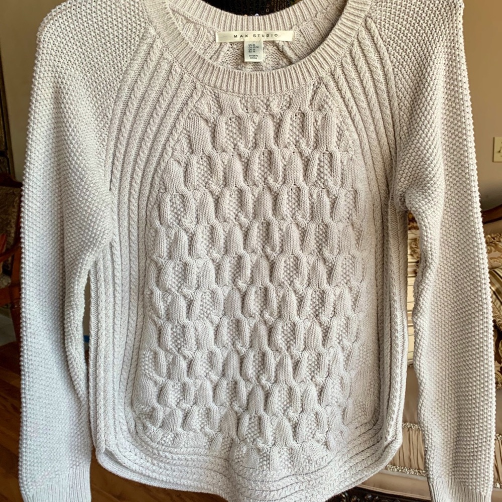 100% Cotton Woven Max Studio Sweater